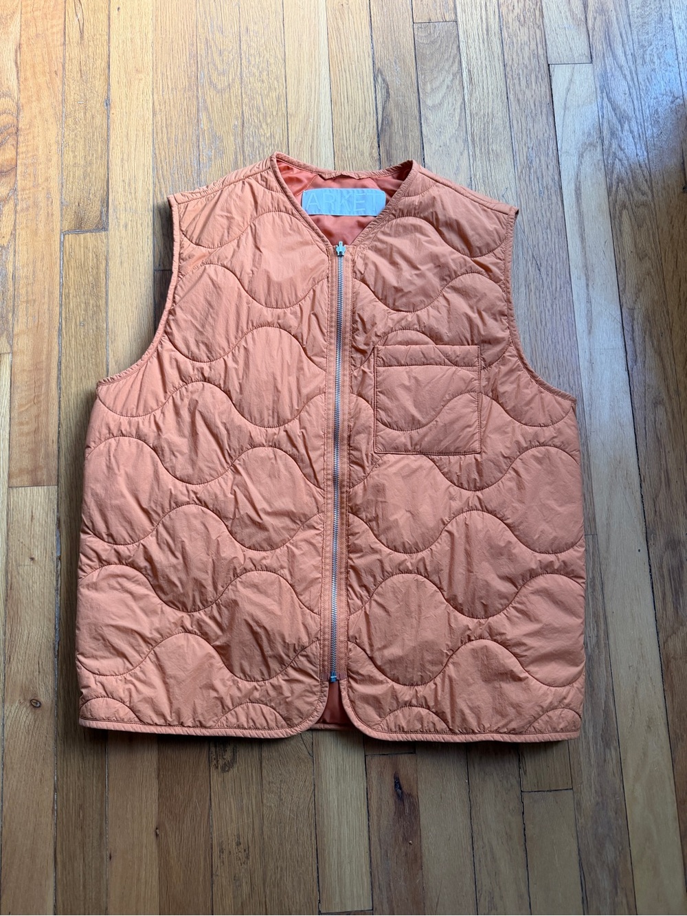 ARKET rust liner vest